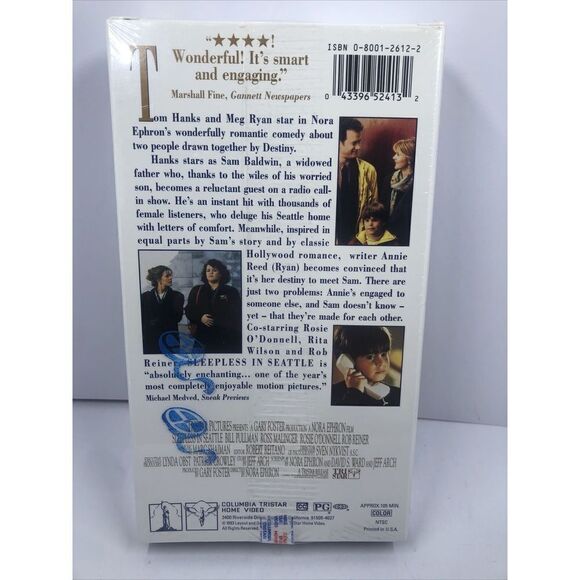 Sleepless in Seattle (VHS, 1993), Sealed W/ Watermark Tom Hanks Meg Ryan - Picture 4 of 5